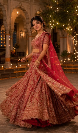 Twirling Festive Lehenga Look