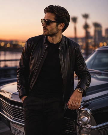 Vintage Automobile Casual Lifestyle Shot