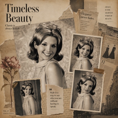 Vintage Magazine Collage Prompt