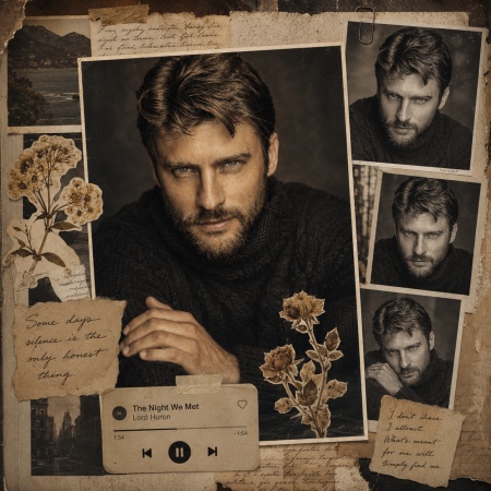 Vintage Masculine Portrait Collage Prompt