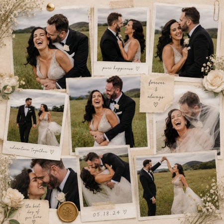 Wedding Couple Collage Photo Prompt