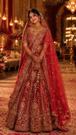 Wedding Hall Bridal Look