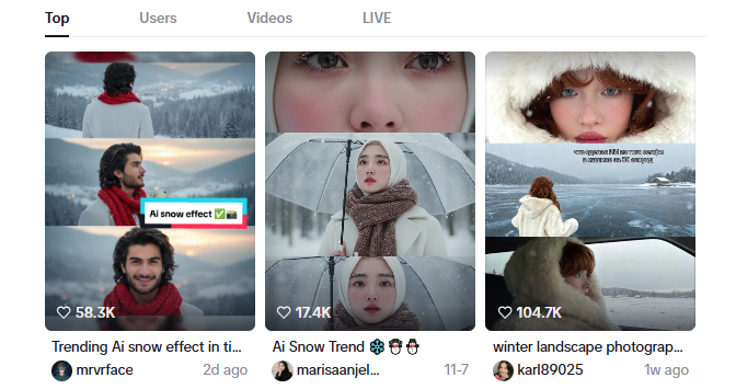 what is ai snow trend