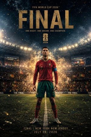 World Cup Final Night Poster Prompt