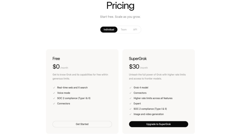 xai pricing plan