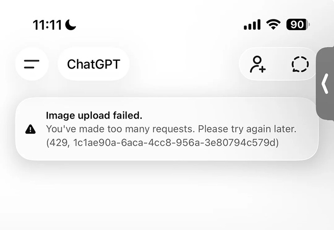 you have reached our limit of file uploads 2