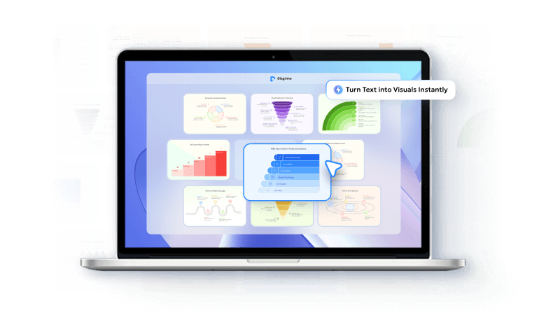Pyramid Diagram Maker Online - Diagrimo Product Banner